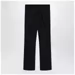 S Max Mara Black cotton-blend trousers