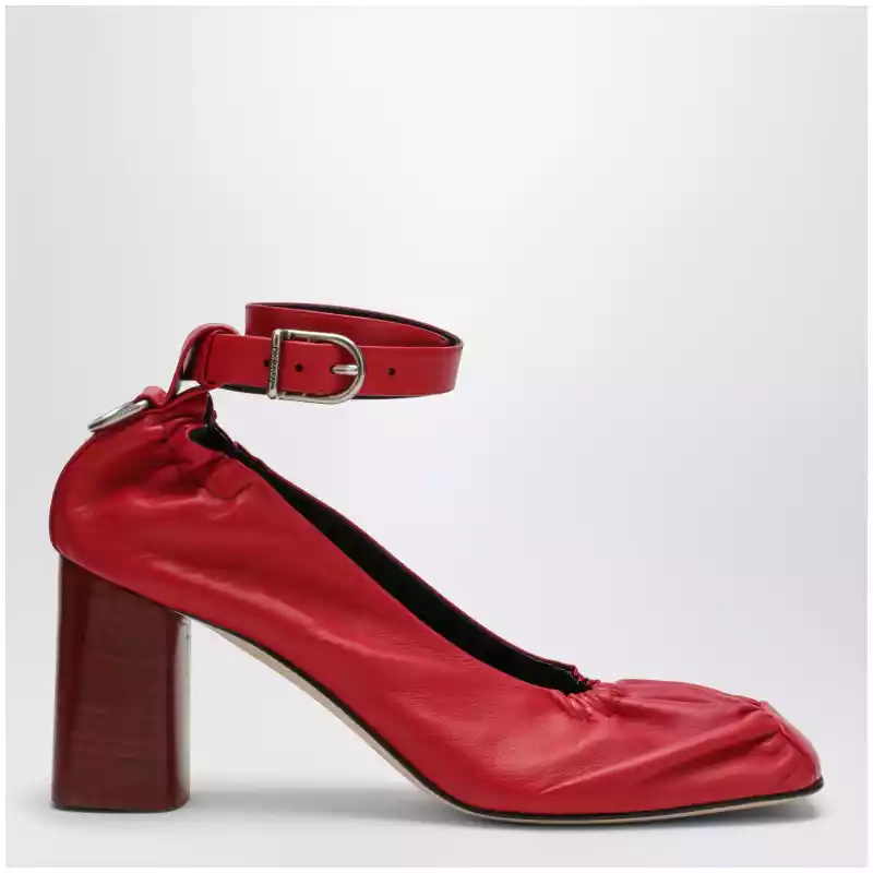 Durazzi Milano Red décolleté with D-Ring logo