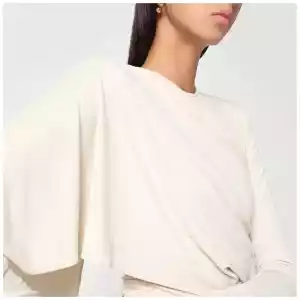 THE ANDAMANE Xenia ivory mini dress