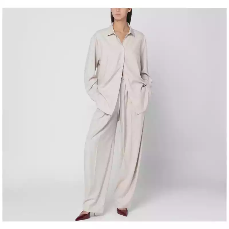 THE ANDAMANE Trousers in ivory melange