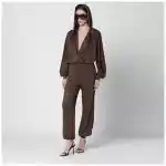 THE ANDAMANE Grace knit set in Chocolate