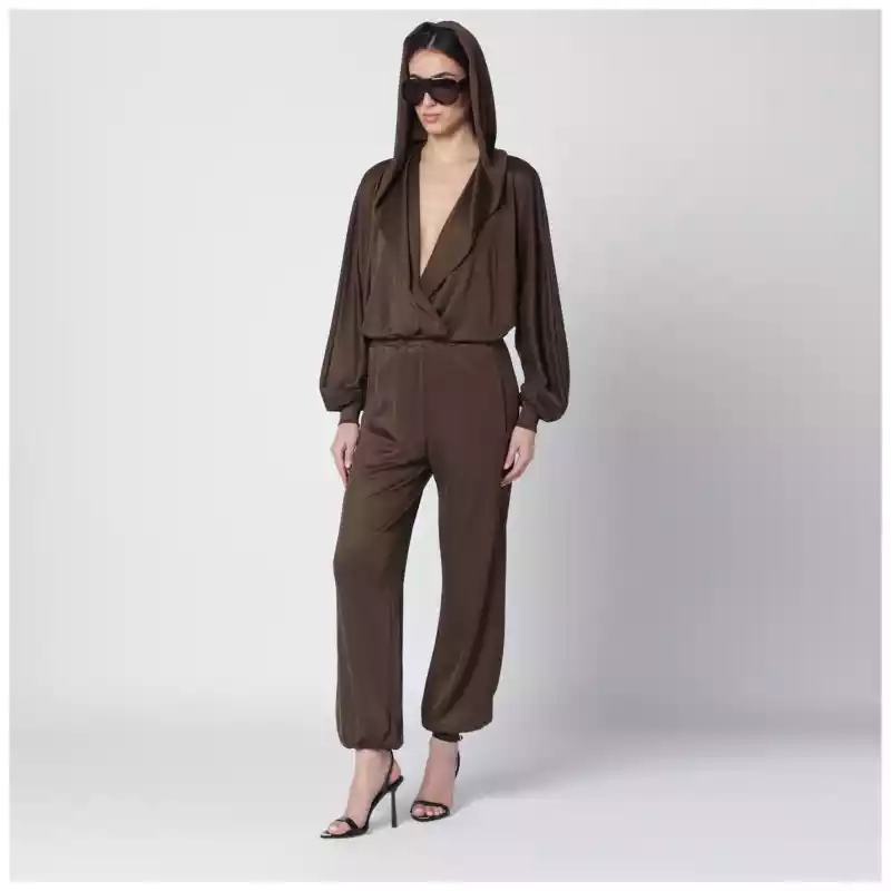 THE ANDAMANE Grace knit set in Chocolate
