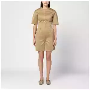 TheLatest Camel-coloured short jumpsuit in cotton