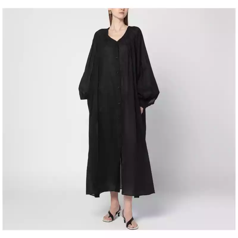 TheLatest Loose black dress in cotton