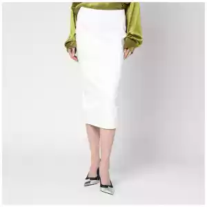 TheLatest White cotton midi skirt
