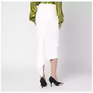 TheLatest White cotton midi skirt