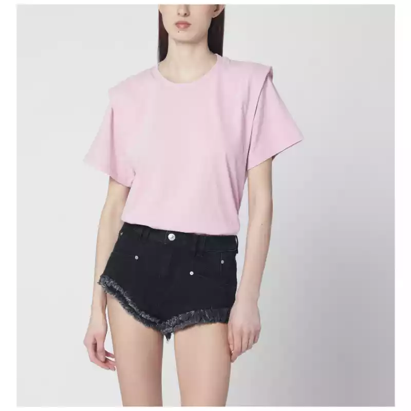 ISABEL MARANT Zelitos pink cotton T-shirt