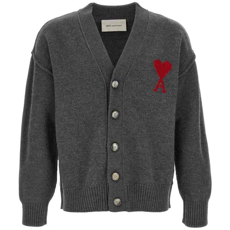 Ami Paris Ami De Coeur Cardigan