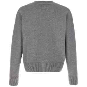 Ami Paris Puff Logo Patch Sweater