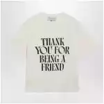 Ami Paris Cream white T-shirt in heavy cotton jersey