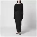 Our Legacy Twisted jersey dress in Void Black Clean