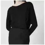 Our Legacy Twisted jersey dress in Void Black Clean