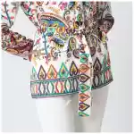 ETRO Paisley-print belted shirt jacket