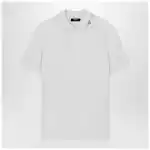 Versace White polo shirt with Medusa embroidery