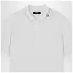 Versace White polo shirt with Medusa embroidery