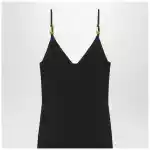Versace Black knitted midi dress