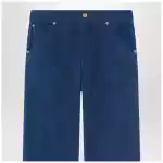 Versace Petrol blue cotton carpenter trousers