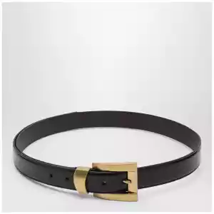 Versace Black leather belt