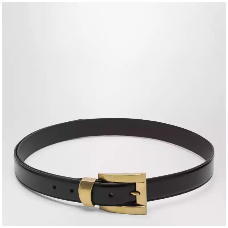 Versace Black leather belt