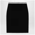 Versace Jacquard viscose-blend midi skirt in black