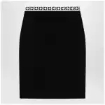 Versace Jacquard viscose-blend midi skirt in black