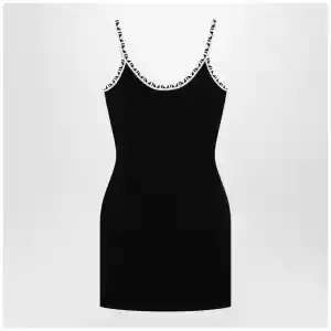 Versace Black stretch viscose mini dress