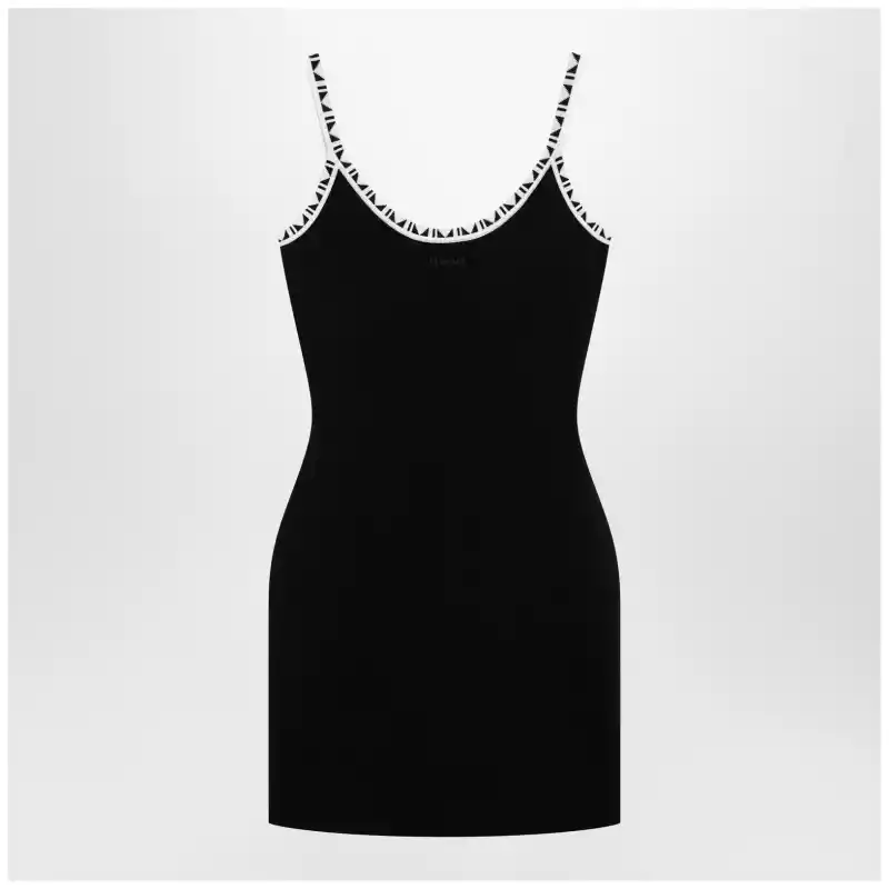 Versace Black stretch viscose mini dress