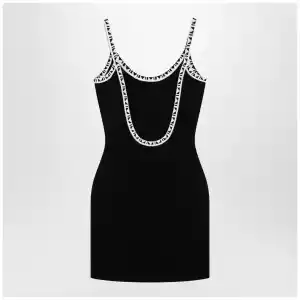 Versace Black stretch viscose mini dress