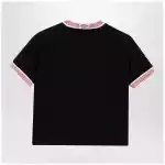 Versace Black stretch cotton jersey T-shirt