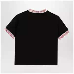 Versace Black stretch cotton jersey T-shirt