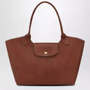 Longchamp L Épure leather shoulder bag brown