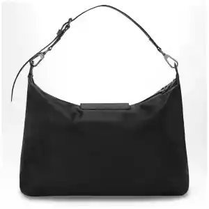 Longchamp Black XL Le Pliage Xtra leather hobo bag