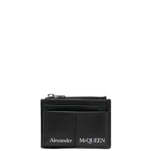 Alexander McQueen logo print cardholder