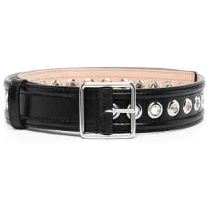 Alexander McQueen eyelet-detail leather belt