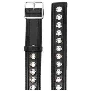 Alexander McQueen eyelet-detail leather belt