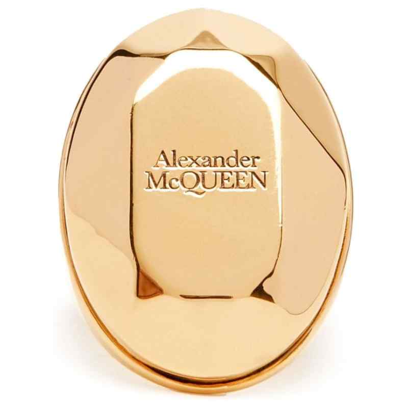 110118772-fw23-alexandermcqueenpre-757452j160t0448 Alexander McQueen The Faceted Stone Ring