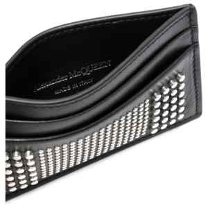 Alexander McQueen Studded leather card case