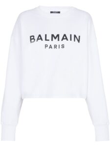 Balmain Logo-print cotton sweatshirt