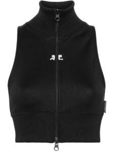 Courreges Pre Cropped track vest