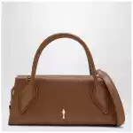 Christian Louboutin Venus handbag in brown calf leather