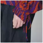 Dries Van Noten Loose shirt with ruffle details and Crushed Stripe print