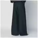 Dries Van Noten Indigo denim wide-leg trousers with pleats