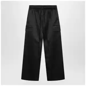 Fear of God Essentials Black satin cargo trousers
