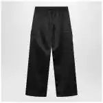 Fear of God Essentials Black satin cargo trousers