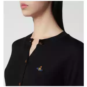 Vivienne Westwood Black cropped wool and silk cardigan