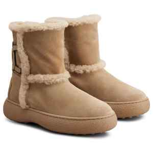 Tod's Kate suede and shearling ankle boots