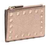 Valentino Garavani-Rockstud grainy card holder