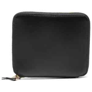Comme Des Garcons Comme Des Garçons Sa2100 Black Leather Square Zip-Around Wallet.