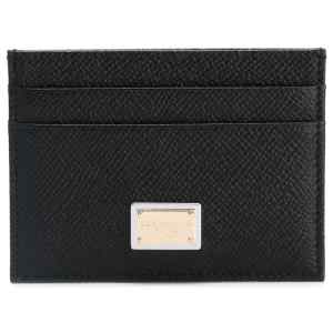 Dolce & Gabbana-card holder with logo plaque on the front