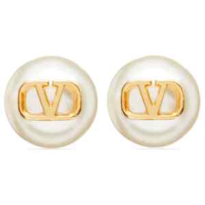 Valentino Garavani-Vlogo Signature Earrings With Pearls
